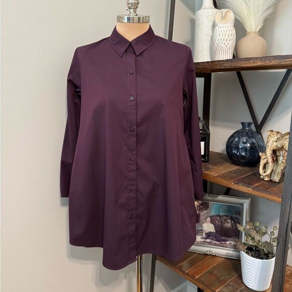 Stella Carakasi Tiburon Icon Tunic Amethyst Deep Wine Color Women’s SIZE XS - Picture 3 of 12
